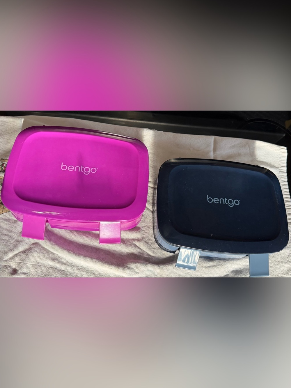 bentgo Pink and Navy Bento Lunch Boxes